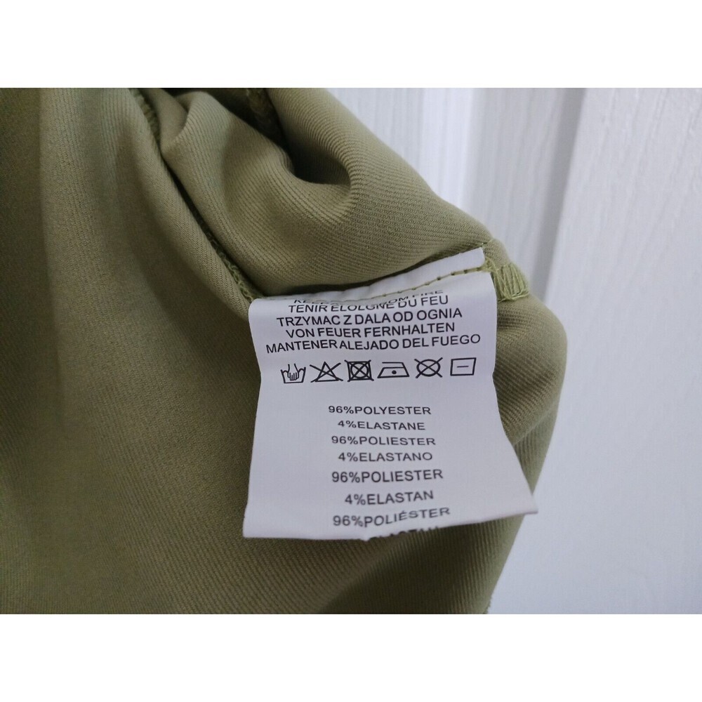 Motel Rocks Women's Sage Green High Rise Dress Pants Size M Flare Leg - Picture 4 of 4